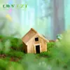 Musgo micro paisagem joias resina casa de madeira montagem DIY pequenos ornamentos