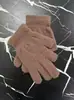 Guantes de Terciopelo de Cristal para Adultos de Dos Dedos Otoño e Invierno Ciclismo Pantalla Táctil Impermeables Cálidos Guantes de Escritura Oficina