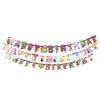 Caramelo Fruta Oso Inglés Banner de Letras de Cumpleaños Decoración de Fiesta Adorno Colgante Arreglo Festivo Decoración del Hogar
