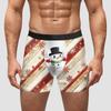 AliExpress Amazon Transfronterizo Regalo de Navidad Año Nuevo Ropa Interior para Hombre Seda de Leche Cintura Media Alta Elasticidad Alta Transpirables Pantalones Cortos