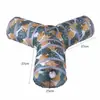 Túnel Labirinto para Gatos Extra Grande Túnel para Gatos de Estimação Brinquedo para Gatos Canal Arco-Íris para Gatos Barril Interativo de Perfuração Lezhu