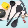 Punto Olla Antiadherente Cuchara de Sopa de Silicona Espátula Espátula Ranurada para Pescar Espátula de Cocina de Grado Alimenticio Juego de Espátulas Resistentes a Altas Temperaturas