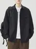NASA SOBRE Chaqueta Camisa de Trabajo para Hombre Nueva Primavera Otoño Informal de Moda Camisa Suelta Chaqueta Atractiva