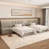 Mobiliario de Hotel Personalizado, Habitación Estándar, Cama King de Hotel, Mesa para TV, Respaldo Tapizado Suave, Habitación de Apartamento, Juego Completo de Muebles