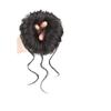 Paquete de cabello esponjoso y perezoso con barba de dragón de Spice Girl, cabeza de bola doble, linda barba larga, capullo de flor, círculo de cabello