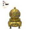 Quemador de incienso de latón de fábrica, quemador de incienso Gankun de nueve vueltas, quemador de incienso para el hogar, sala de estar, oficina, decoraciones, artesanías