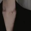 Colar Quadrado para Mulheres, Design de Nicho Tendência, Corrente Clavicular de Luxo Leve, Simples e Elegante