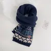 Bufanda Navideña Coreana 2026 Estilo Nuevo Otoño e Invierno Mezcla de Lana Estilo Fair Isle Gruesa Cálida Versátil Bufanda para el Cuello