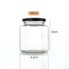 Botellas de Vidrio Hexagonales al por Mayor, Frascos Sellados, Botellas para Miel, Frascos para Salsa Picante, Frascos para Pepinillos, Frascos para Miel, Frascos Especiales para Pepinillos de Grado Alimenticio