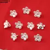 Ábaco de Plata de Ley Espaciador Pequeño de Cuentas Flor Blanca Llana Plata Borla Colgante Estrella de Mar Accesorio