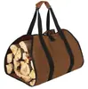 Bolsa de Almacenamiento de Leña Portátil de Venta Caliente en Amazon, Bolsa de Leñador Duradera de Lona Portátil, Kit Multifuncional para Leña