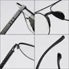 Óculos Casuais Masculinos Estilo Aviador com Ponte Dupla, Estilo Europeu e Americano, Fotocromáticos Sem Grau, Óculos de Proteção Anti-Luz Azul, Tendência no Atacado