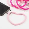 Venta Caliente Transfronteriza Amor Pulsera de Silicona Teléfono Móvil Colgante Anti-pérdida Llavero Cordón Resistente a Caídas Mochila Colgante en Forma de Corazón