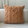Fronha para Almofada de Sofá Simples Jacquard Amazon Fronha para Almofada de Pelúcia Tridimensional Geométrica