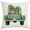 Nueva calle transfronteriza. Funda de Almohada Día de San Patricio Enano Trébol de la Suerte Festival Irlandés Funda de Almohada Cojín