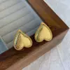 Joyería de Moda de Celebridades de Internet Europeas y Americanas Pendientes de Acero Inoxidable de Oro de 18k Diseño de Martillo de Amor Pendientes de Moda de Temperamento