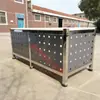 Mesa de Corte de Porco, Rack Suspenso para Carne de Açougue, Vitrine Refrigerada para Carnes Frescas de Supermercado Comercial, Bancada de Aço Inoxidável para Cortar e Vender Carne