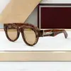 Rollingsun Moda de Lujo Transfronteriza Jm Estilo Japonés Hechos a Mano Ovalados Gafas de Sol para Hombre Vacaciones Frescas Gafas de Sol para Mujer