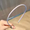 Tiara colorida estilo coreano, tiaras de tecido com fita, componentes para acessórios de cabelo DIY, presilhas de cabelo com fivela de ferro populares, enfeites de cabelo feitos à mão