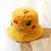 Chapéu Infantil Novo Primavera e Outono Chapéu de Pescador Cowboy para Menino Chapéu de Pescador para Bebê Bordado de Carro Chapéu de Sol para Menina