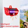 Suministro puntual de nueva luz de alarma solar con control remoto y sensor de cuerpo humano, alarma de seguridad antirrobo.