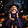 Vestido de Bebé Niña para Halloween, Estilo Oscuro, Mangas Cortas Volantes, Tul, Cumpleaños, Fiesta de Primer Cumpleaños, Carnaval, En Stock al por Mayor