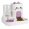 Alimentadores Elevados para Animais de Estimação com Tigela Removível de Aço Inoxidável e Dispensador de Água Automático Gatos e Cães