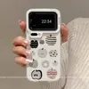 Adecuado para funda de teléfono Apple Xiaomi 17, divertida caricatura 14pro protección de borde completo, 17 líneas de graffiti simples de alta gama