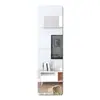 Pegatinas de Pared Espejo, Ovaladas Acrílicas Autoadhesivas de Uso Doméstico Espejos Decorativos de Alta Definición para Baño, Espejos Suaves Irrompibles