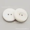 Botões simples de resina fosca para camisas, botões bicolores de dois furos para calças, botões versáteis para calças de terno, botões côncavos para casacos