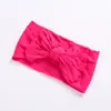 Medias de nailon súper suaves para bebé, banda ancha para el cabello a la moda, lazo hecho a mano, diadema para niñas, tocado para niños