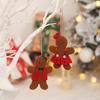 Decorações de Natal Novas Transfronteiriças Casal Boneco de Pão de Gengibre Pingente Terno Vestido Boneca Pingente Atacado