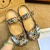 Zapatos de ballet con estampado de lunares estilo Ins, leopardo KT, accesorios para DIY, dijes de zapatos de moda y versátiles, hebillas decorativas para zapatos con agujeros