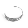 Pulseras Personalizadas de Moda Europeas y Americanas de Acero Inoxidable, Pulseras de Acero de Titanio con Plumas, Fabricantes de Joyería de Estilo Europeo y Americano, Apilables de Oro Rosa