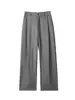Pantalones Grises Sueltos y Bien Ajustados para Hombre, Primavera y Otoño, Estilo Pareja, Corte Holgado, Versátiles, Pantalones Largos