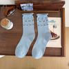 Calcetines fair island para mujer calcetines de verano de algodón puro desodorantes de media caña moda vintage universitaria anti-pilling calcetines para mujer calcetines sin costuras