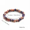 Pulsera de Estilo Étnico Amazon Transfronteriza, Simple y Versátil, Nueva Joyería de Pulsera de Hilo de Cuentas Redondas de Cerámica de Estilo Chino de 6 mm