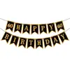 Decoração de Primeiro Aniversário Bandeirola Espiral Enfeites Pendurados Banner de Aniversário de 40 50 60 Anos Enfeites Pendurados Enfeites de Favo de Mel