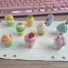 Novo Copo de Sorvete de Frutas Barraca de Rua Pequenos Produtos Populares Fofo DIY Resina Joias Acessórios Enfeites de Carro Ins