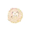 Broche Metálico de Tigre Fofo de Desenho Animado Renda Personalizada Broche Redondo de Esmalte Pin Criativo Cultural Periférico de Anime