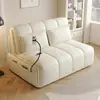 Sofá Cama Eléctrico Inteligente con Control Remoto Doble Propósito Sala de Estar Apartamento Pequeño Hogar Plegable Telescópico Multifuncional Sofá Individual