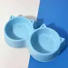 Doble tazón para mascotas para beber y comer, tazón para mascotas todo en uno con diseño lindo, tazón para gatos, tazón para perros, accesorios para mascotas