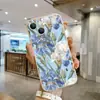 Estilo Ins Elegante Floral Funda para Teléfono Iphone16Promax Cubierta Protectora de Silicona Adecuada para Todos los Modelos de Apple Funda Suave
