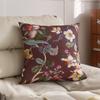 Nueva funda de almohada con estampado de flores y pájaros de estilo chino para sala de estar, sofá, cojín de madera de secuoya, cojín para silla con núcleo extraíble y lavable, estilo chino