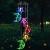 Luz de carillón de viento solar transfronterizo LED, luz colgante de pájaro cardenal, luz decorativa para exteriores, luz de ambiente festivo, luz de paisaje