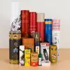 Tubo de Papel para Snack Deshidratado Congelado para Mascotas de Alto Sellado Lata Compuesta para Alimentos Lata para Nueces Papas Fritas Tubo de Empaque para Té Papel de Aluminio Fácil de Rasgar