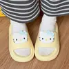 Chinelos de Casa EVA Azuis Fofos da Hello Kitty para Mulheres Verão Uso Externo Sola Grossa Antiderrapante Sola Macia Respiráveis Chinelos Sandálias Estilo Ins