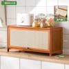 Aparador de Cocina Montado en Pared Gabinete Integrado para Almacenamiento de Especias Gabinete de Almacenamiento Multifuncional Estante Organizador Estante de Almacenamiento