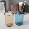 Vaso para Enjuague Bucal, Vaso para Cepillo de Dientes, Vaso Dental Infantil, Portacepillos de Dientes Transparente Nórdico para Parejas, Vaso de Agua para el Hogar, No Requiere Perforación