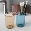 Copo Simples para Escova de Dentes, Copo Criativo Transparente Personalizado para Casal, Copo de Lavar Plástico Espesso para Casa